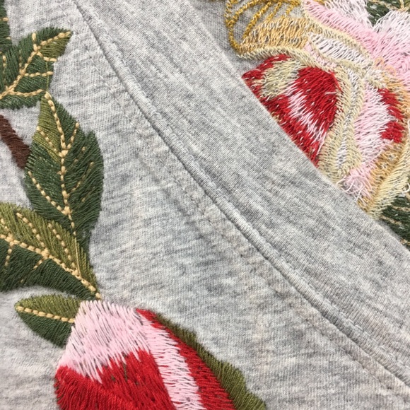 Johnny Was V Neck Cotten Short Sleeve Tee Shirt - Picture 5 of 9